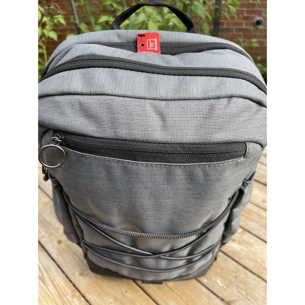 Under Armour UA Project Rock Brahma Backpack Training Bag Gray Black - Picture 5 of 5